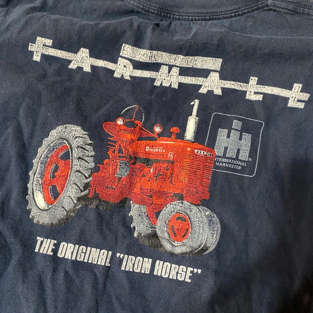 Farmall Graphic Tee - Navy and Red
